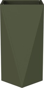vidaXL Γλάστρα 2 pcs Ελιά Πράσινη 40 x 40 x 75 cm Ατσάλι