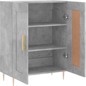 vidaXL Ντουλάπι Γκρι Σκυροδέματος 69,5x34x90 εκ. Επεξεργασμένο Ξύλο