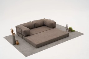 Γωνιακός Καναπές Κρεβάτι Γκρι COMFORT MINI 95x190x75