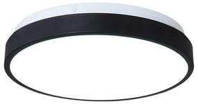 Φωτιστικό Οροφής 42014 Φ25cm Led 900Lm 12W 4000K Black Inlight