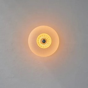 Απλίκα Τοίχου New Wave Optic Wall with Eyeball Ø26cm Οπάλ