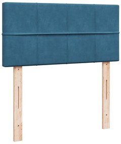 Οθωμανικό κρεβάτι με στρώμα σκούρο μπλε 90x190cm Velvet 3311745