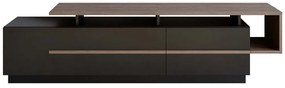 Έπιπλο Τηλεόρασης Pia 788DEC4039 180x38,9x46,4cm Black-Walnut