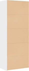 vidaXL Ντουλάπι Λευκό 70x42,5x185 εκ. Επεξεργασμένο Ξύλο
