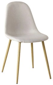 Καρέκλα Celina Beige ΕΜ907,4 45X54X87 cm Σετ 4τμχ Metal, Fabric