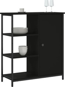 vidaXL Ντουλάπι Μαύρο 70 x 30 x 80 εκ. από Επεξεργασμένο Ξύλο