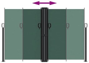 Σκίαστρο Πλαϊνό Συρόμενο Σκούρο Πράσινο 160 x 1200 εκ. - Πράσινο