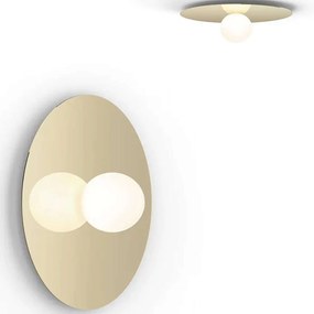 Φωτιστικό Τοίχου - Οροφής Bola Disc 18/5 10615 15,7x45,7cm Dim Led 390lm 6W Brass Pablo Designs