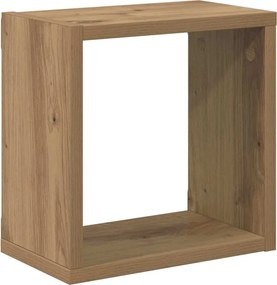 vidaXL Ράφια Τοίχου με ράφι Επιτοίχιο Artisan Oak Επεξεργασμένο ξύλο