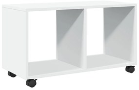 vidaXL Ντουλάπι Τροχήλατο Λευκό 72x33x42,5 εκ. από Επεξ. Ξύλο