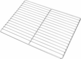 vidaXL Σχάρα ψησίματος Ασημί 40 x 30 cm Ανοξείδωτο ατσάλι