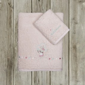 Πετσέτες Παιδικές Ballet Bunny (Σετ 2τμχ) Pink Nima Σετ Πετσέτες 70x140cm 100% Βαμβάκι