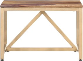 vidaXL Τραπεζάκι Βοηθητικό 60 x 60 x 40 εκ. από Μασίφ Ξύλο