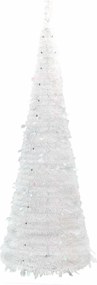 vidaXL Χριστουγεννιάτικο Δέντρο Τεχνητό Pop-up Λευκό 100 LED 150 εκ.