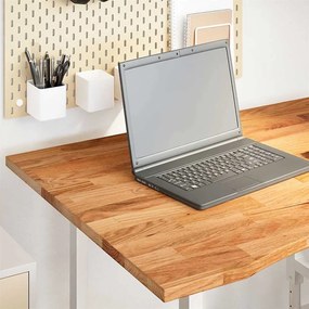 vidaXL Επιφάνεια Τραπεζιού Ορθογώνιος 100x80x2,5 εκ. Μασίφ Ξύλο Δρυός