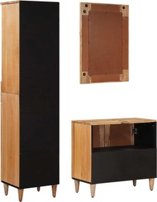 vidaXL Σετ Επίπλων Μπάνιου 3 τμχ. Φυσικό 38 x 33 x 160 εκ.