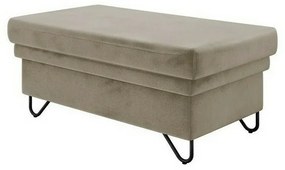 Σκαμπό Comfivo 264, 105x67x45cm, 21 kg, Ταπισερί, Πόδια: Μέταλλο, Ξύλο, Ανοιχτό καφέ, Είδος βελούδου | Epipla1.gr