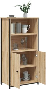 vidaXL Ντουλάπι Sonoma Δρυς 62x36x121,5 εκ. από Επεξεργασμένο Ξύλο