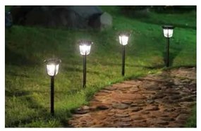Ηλιακό Φανάρι Καρφί Μαύρο Θερμό Λευκό 10lm LED 47-00037 ΦOS_ME-47-00037-Μαύρο 47-00037