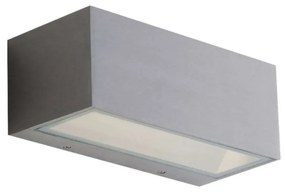 Φωτιστικό Τοίχου - Απλίκα Twin LED-W-TWIN-M NIK 20W Led 22x10,3x8,5cm Nickel Intec