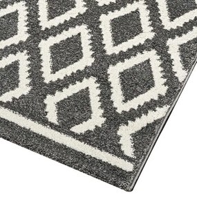 Beauty Home Χαλί Vibe Art 9576 133x190 Grey White Γκρι Λευκό