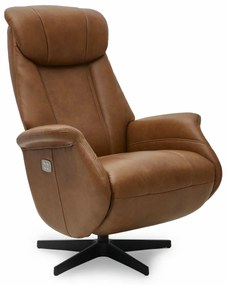 Bonanza Electric Recliner Brown Full Leather