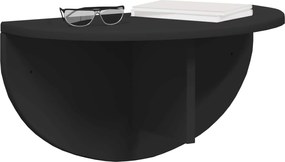 vidaXL Ράφι Τοίχου 2 pcs Μαύρο 48 x 24 x 24 εκ Επεξεργασμένο ξύλο