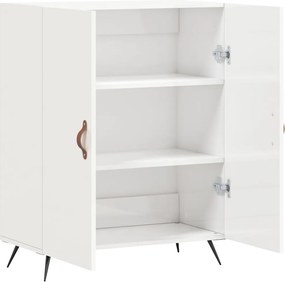 vidaXL Ντουλάπι Γυαλιστερό Λευκό 69,5x34x90 εκ. Επεξεργασμένο Ξύλο