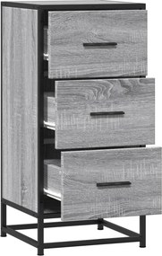 vidaXL Ραφιέρα Γκρι Sonoma 35,5x35x76 εκ. Επεξ. Ξύλο + Μέταλλο