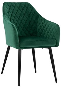 Καρέκλα CHARLES Βελούδο Κυπαρισσί 52x60x89Υ εκ. 2αδα 52x60x89 εκ.