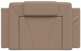 vidaXL Μαξιλάρι για Κεφαλάρι Viana Καπουτσίνο 80 εκ. από Συνθετικό Δέρμα