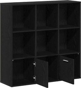 vidaXL Βιβλιοθήκη Μαύρη Δρυς 98x29x97,5 εκ. από Τεχνητό Ξύλο