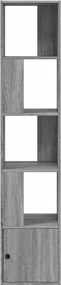 vidaXL Βιβλιοθήκη Γκρι Sonoma 40x36x189 εκ. από Επεξεργ. Ξύλο