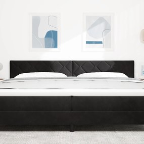 vidaXL LED Υποκείμενο Μαύρο Σετ 2 Μαύρο Μικροΐνες Μεγάλο Μοντέρνο