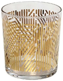 Ποτήρι Νερού Labyrinth RAB655K6 8,6x9cm 380ml Clear-Gold Espiel Γυαλί