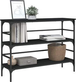 vidaXL Τραπέζι Κονσόλα Μαύρο 100x32x75 εκ. Επεξεργασμένο Ξύλο