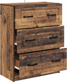 vidaXL Ντουλάπι με Συρτάρια 66 x 34,5 x 87 εκ. Επεξεργασμένο Ξύλο