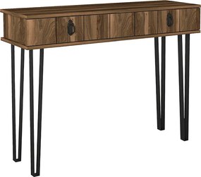 Κονσόλα Helsinki Megapap χρώμα καρυδί 120x35,5x90εκ.