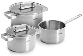 Κατσαρόλες (Σετ 3Τμχ) Ανοξείδωτες ST-SET001 Inox Woll Stainless Steel