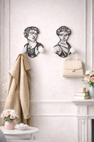 Σετ 2 κρεμάστρες τοίχου,χάλυβας,30x20εκ,Arti e Mestieri 3636c18