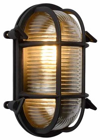 Φωτιστικό Επίτοιχο Lucide 11891-20-30 DUDLEY Μαύρο Ματ (Black Mat)|Διάφανο (Transparent)