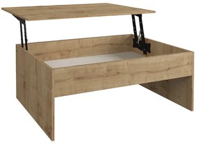 Τραπεζάκι σαλονιού Devon Megapap με σερβιτόρο χρώμα sapphire oak 110x60x44,8εκ.