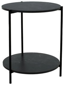 Βοηθητικό τραπέζι Rhythm MDF μαύρο μαρμάρου-μαύρο Φ48x60cm 072-000063 072-000063 Μαύρο