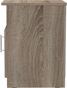 Κομοδίνο Galdi pakoworld σε sonoma truffle απόχρωση 40x45x60εκ