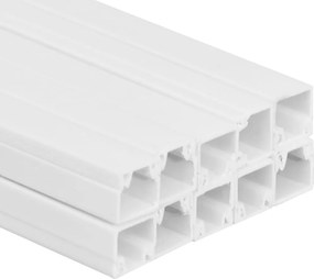 vidaXL Κανάλι Καλωδίων 25 x 16 χιλ. 10 μ. από PVC