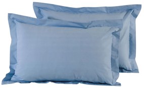 Ζεύγος Μαξιλαροθήκες Oxford (50x70) Das Home Best Line Γαλάζιο