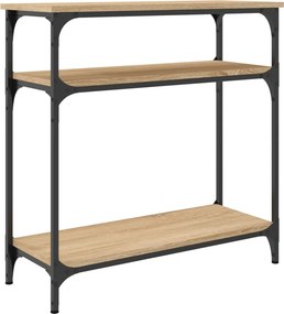 VidaXL Τραπέζι Κονσόλα Sonoma Δρυς 75x29x75 εκ. Επεξεργασμένο Ξύλο