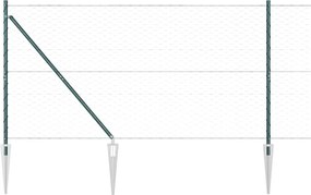 vidaXL Στύλος Περιφράξεων Πράσινο 25 x 1,4 μ (50 mm πλέγμα)