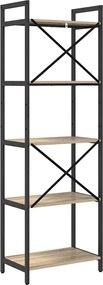 vidaXL Ράφι Βιβλίων Δρύς Sonoma 56 x 34 x 171 εκ Επεξεργασμένο ξύλο