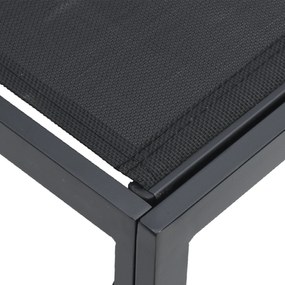 vidaXL Σετ Καναπέ Κήπου 13 pcs Μαύρο 353 x 353 x 71 εκ. Αλουμίνιο